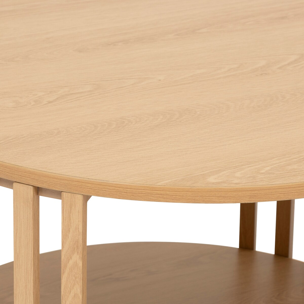 Stolik kawowy lamele, okrągły SLAT, 60 cm