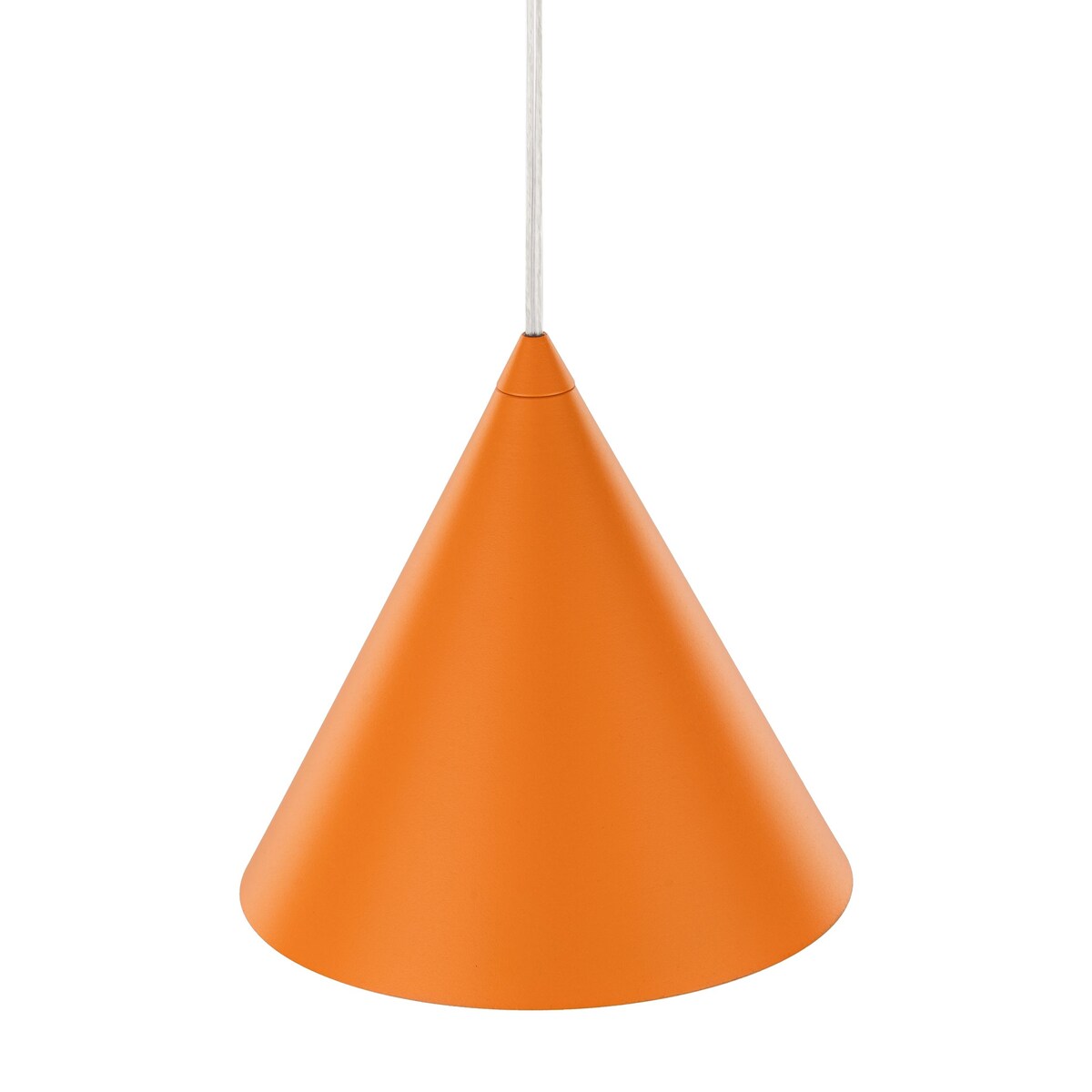 Lampa wisząca TK Lighting CONO ORANGE 10075, metalowa, E27, regulowana wysokość 140 cm, pomarańczowa do kuchni i salonu