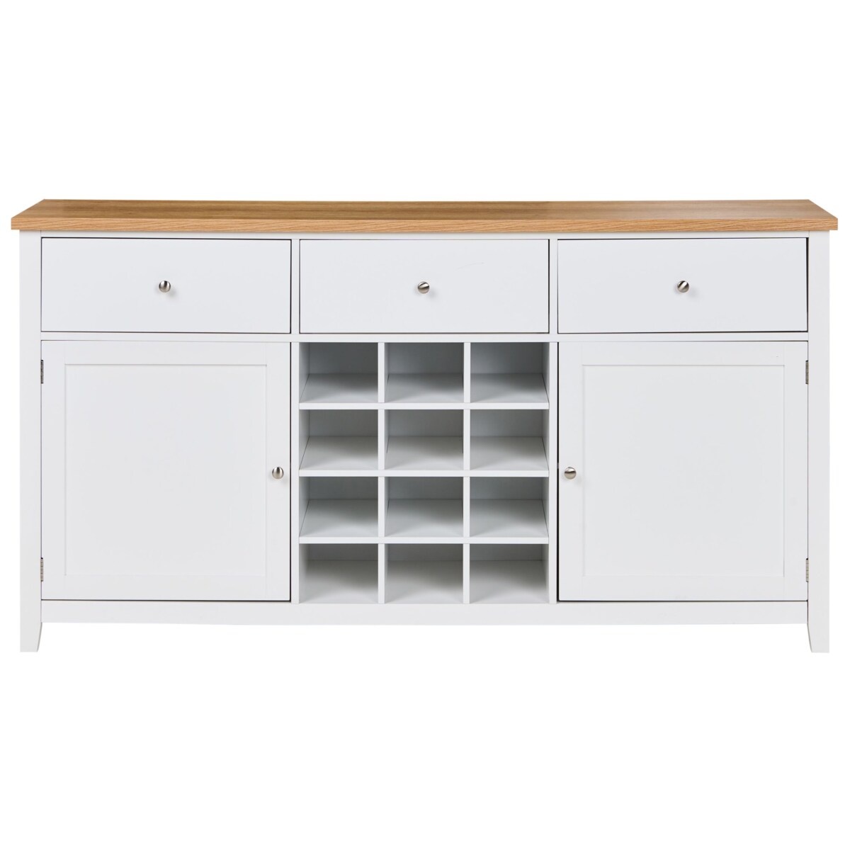 Szafka z półką na wino LUCASTON Biały