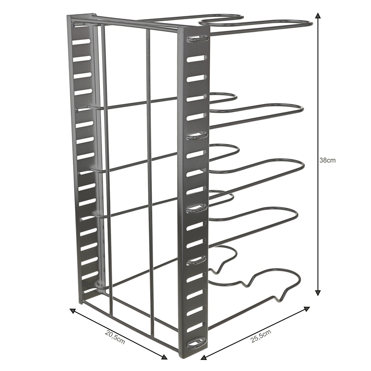 Stojak organizer na patelnie i pokrywki 5-poziomów KINGHOFF