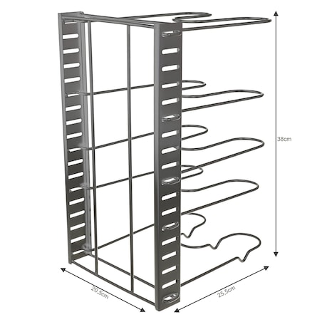 Stojak organizer na patelnie i pokrywki 5-poziomów KINGHOFF
