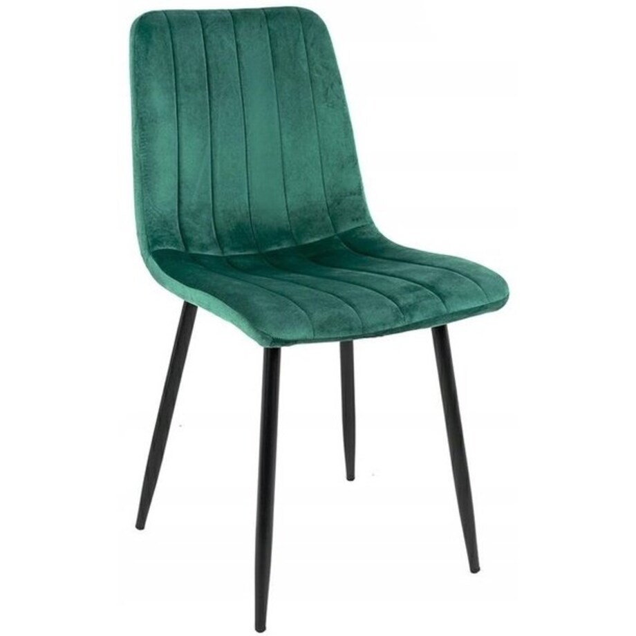 Krzesło tapicerowane Lara J-07.GREEN do salonu zielone, King Home