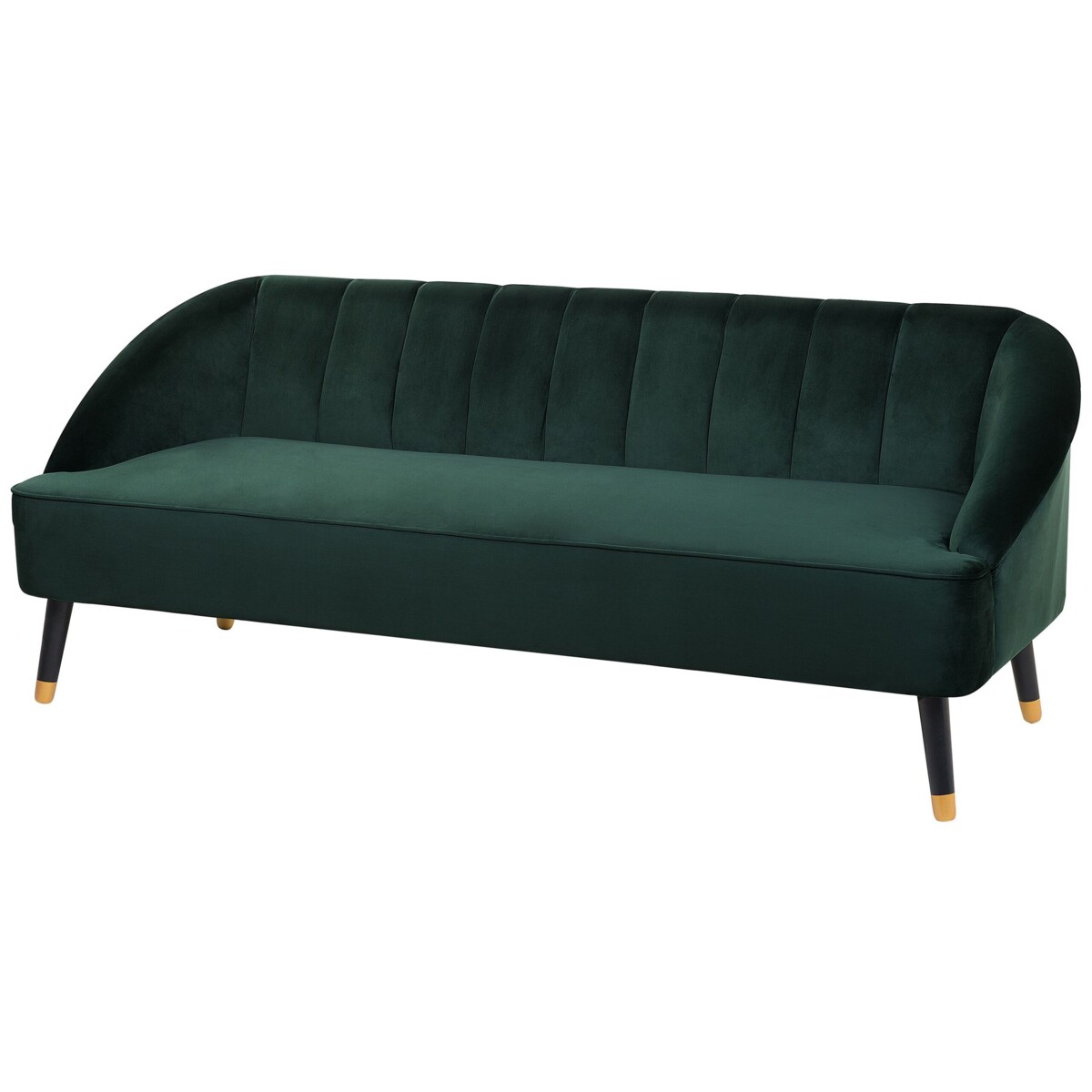 Sofa ALSVAG Welur Szmaragdowy dla 3 osób