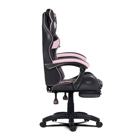 Fotel gamingowy obrotowy dla gracza podnóżek Sofotel Specter czarno-różowy