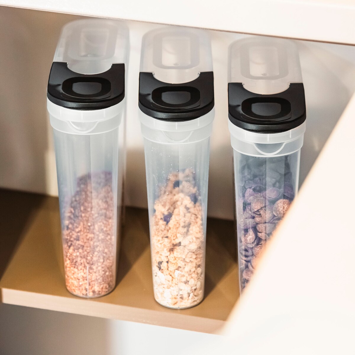 Pojemniki Na Żywność Kuchenne 3 X 2,4 L Makaron Mąkę Cukier Kaszę Sypkie