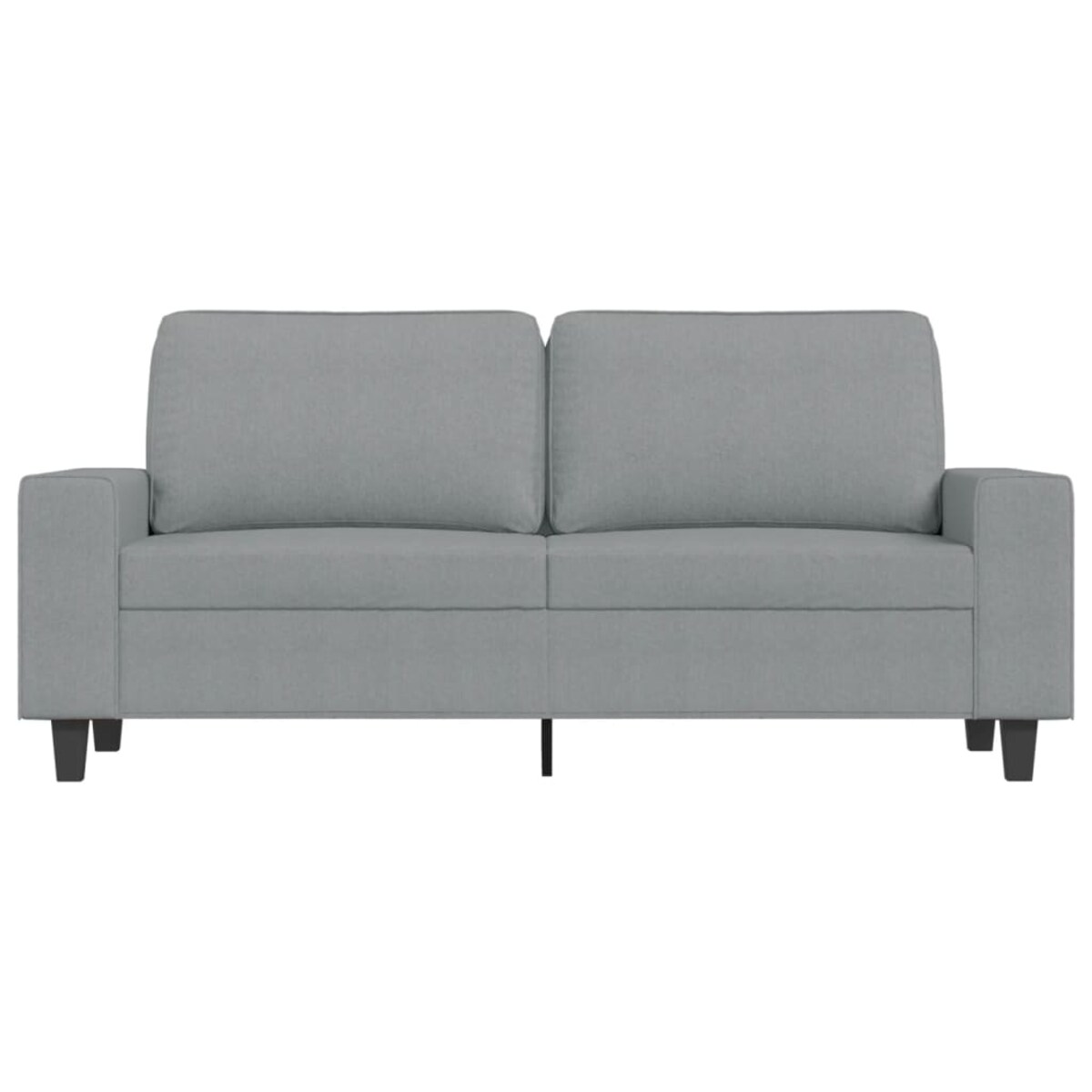 vidaXL Sofa 2-osobowa, jasnoszara, 140 cm, tapicerowana tkaniną