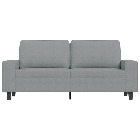 vidaXL Sofa 2-osobowa, jasnoszara, 140 cm, tapicerowana tkaniną