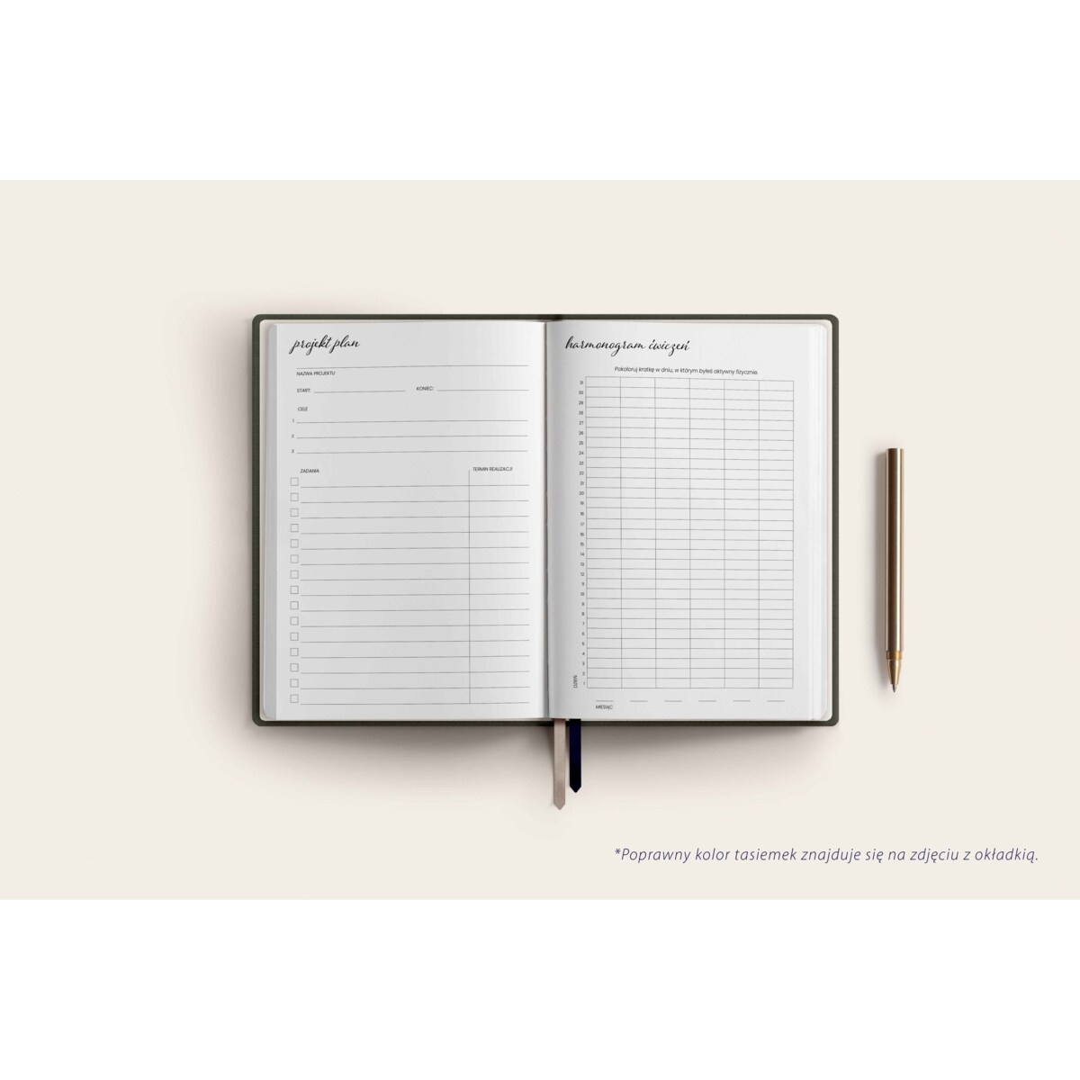 Organizer BIZNESOWY. Navy Sparkle