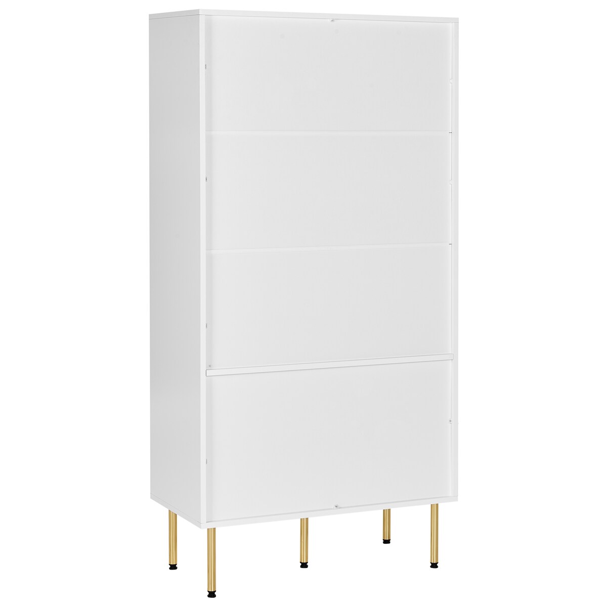 Witryna ze szklaną gablotą MILORA 80 cm Biały
