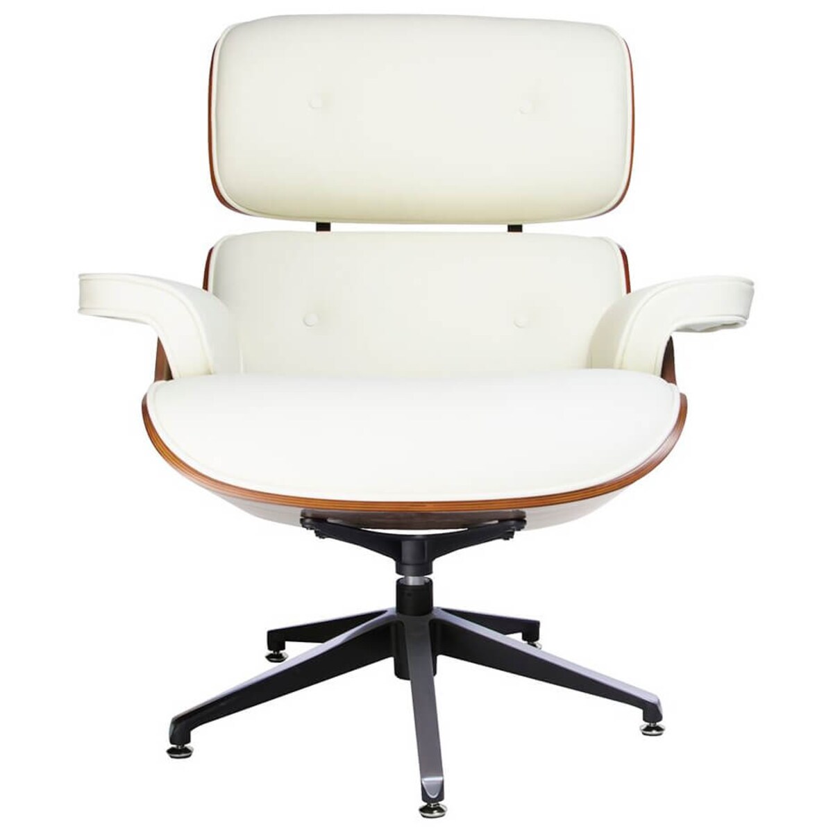 Wygodny fotel pokojowy Lounge biały sklejka różana, King Home