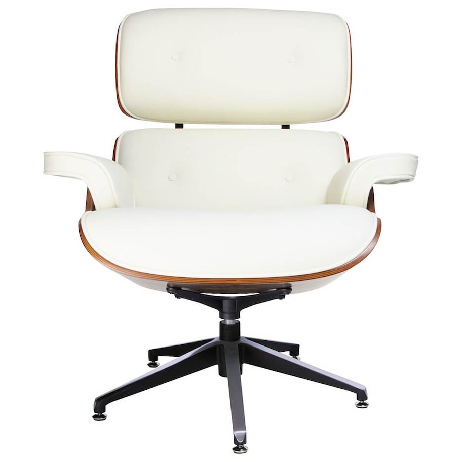 Wygodny fotel pokojowy Lounge biały sklejka różana, King Home