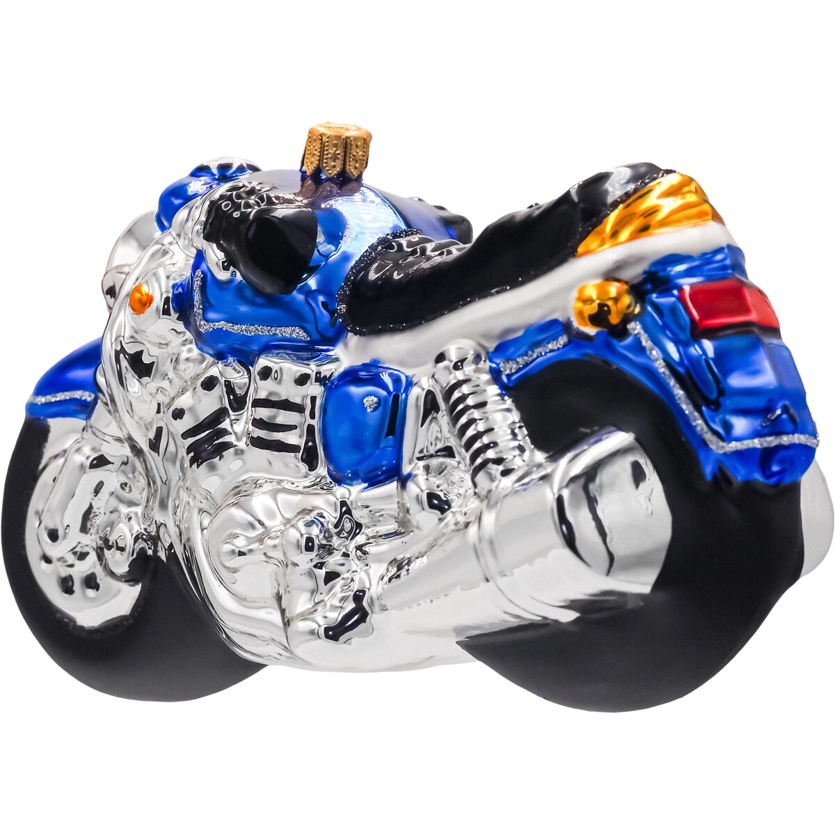 Bombka choinkowa: Motocykl: niebieski