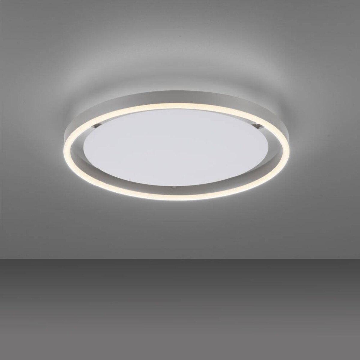 Okrągła lampa sufitowa Ritus LED 20W salonowa aluminium
