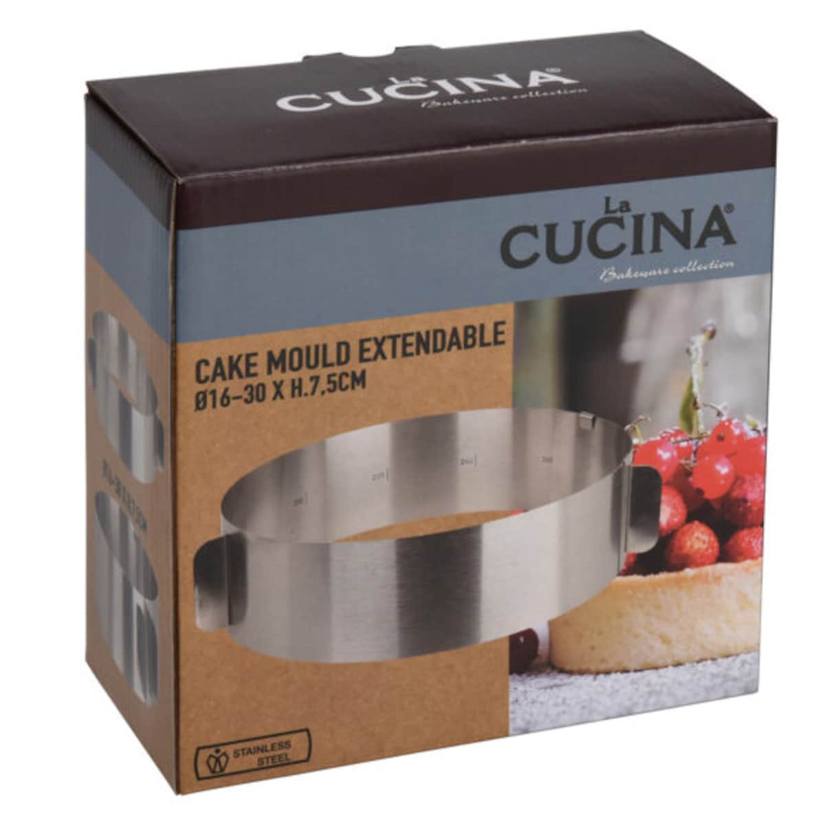 Forma do pieczenia o regulowanej średnicy, Ø 16-30 cm