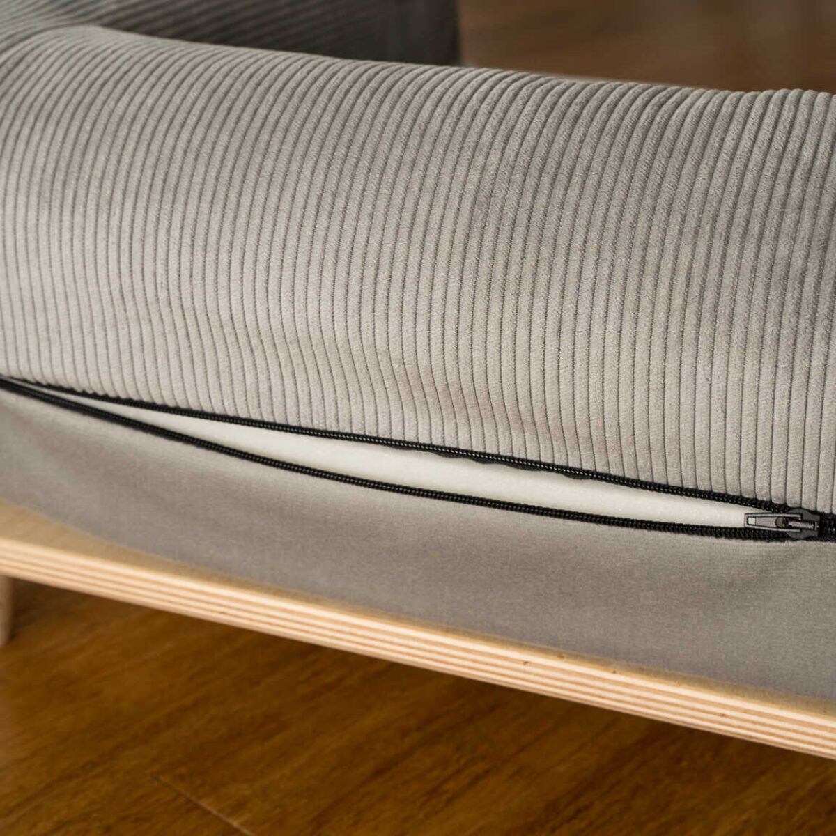 Animood Legowisko sofa Sonya rozmiar: uniwersalny, kolor: szary, materiał: welur/sztruks