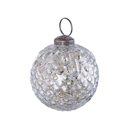 Zestaw 6 bombek szklanych srebrny ARGENTIN