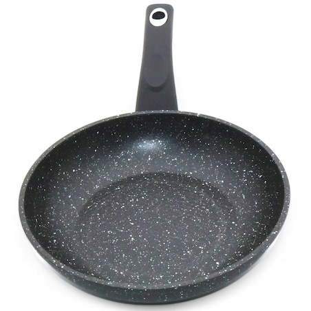 Patelnia Granitowa 30 Cm Plaster Miodu Indukcja Gaz 3.0L Wysoka 5.8 Cm