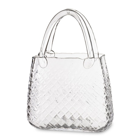 Wazon szklany 28,5x21x10 cm TORBA transparentna