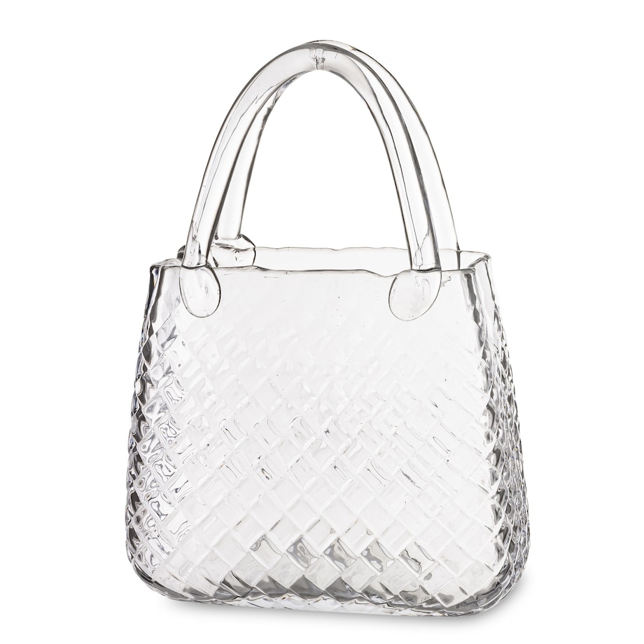 Wazon szklany 28,5x21x10 cm TORBA transparentna