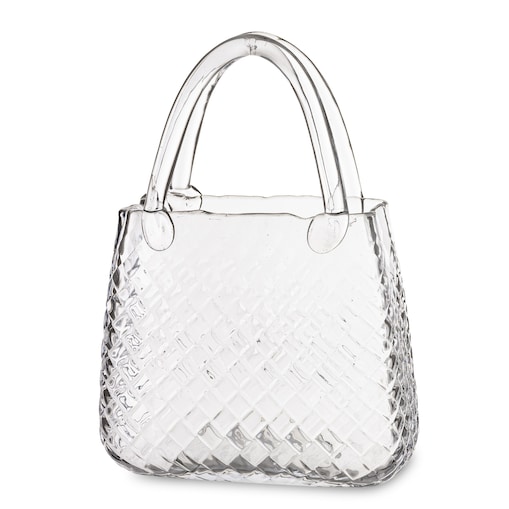 Wazon szklany 28,5x21x10 cm TORBA transparentna