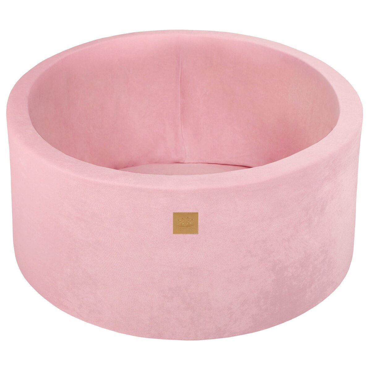 Okrągły Suchy Basen dla Dziecka 90x40cm/bez Piłek, Velvet, Pudroworóżowy