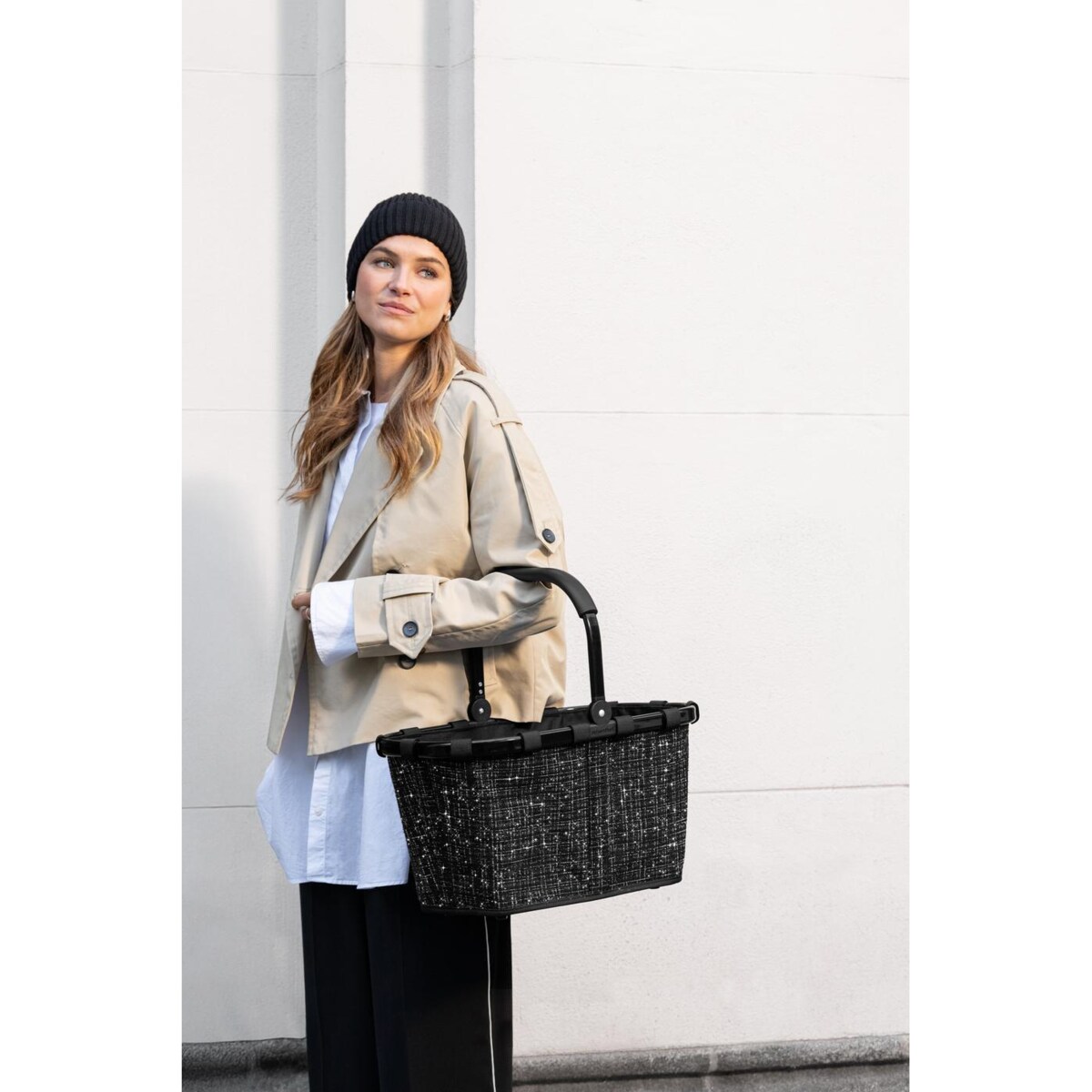 Koszyk CARRYBAG, bouclé black
