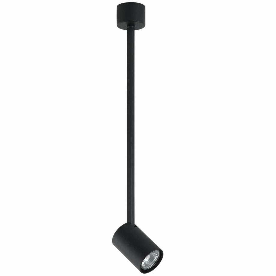 LAMPA sufitowa Tuka Nero L Orlicki Design regulowana OPRAWA metalowa downlight tuba czarna