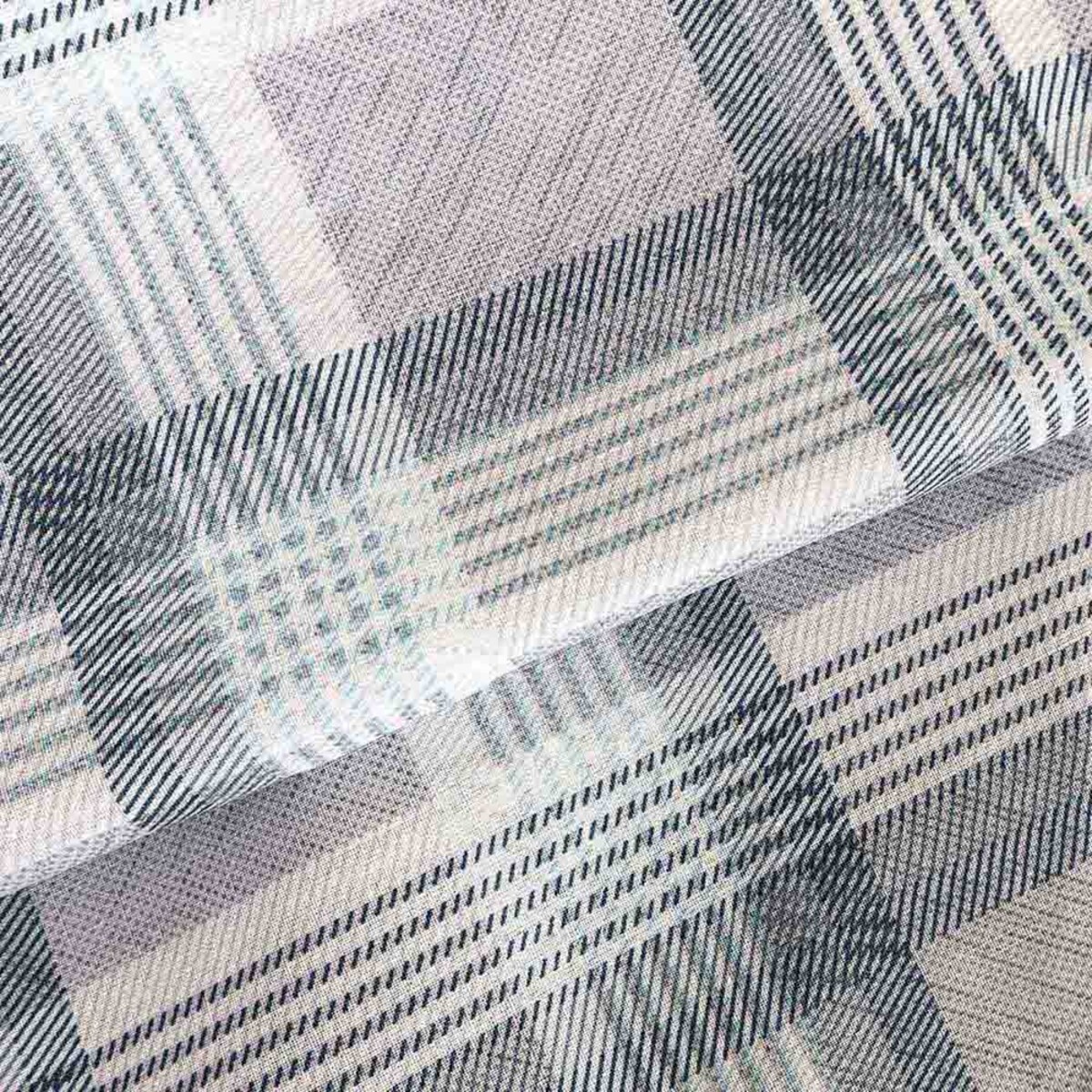 Poszewka dekoracyjna bawełniana 40x40 Grid szara klasyczna krata, Cottonlove, Darymex