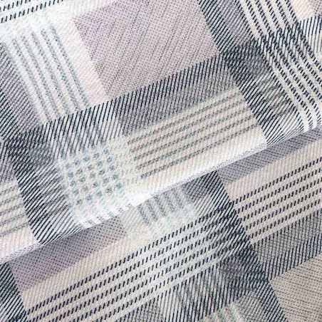 Poszewka dekoracyjna bawełniana 40x40 Grid szara klasyczna krata, Cottonlove, Darymex