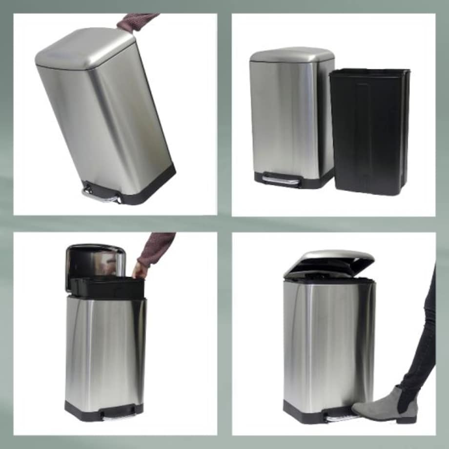 Kosz na śmieci 12 l (ciemnoszary) Davino Kela