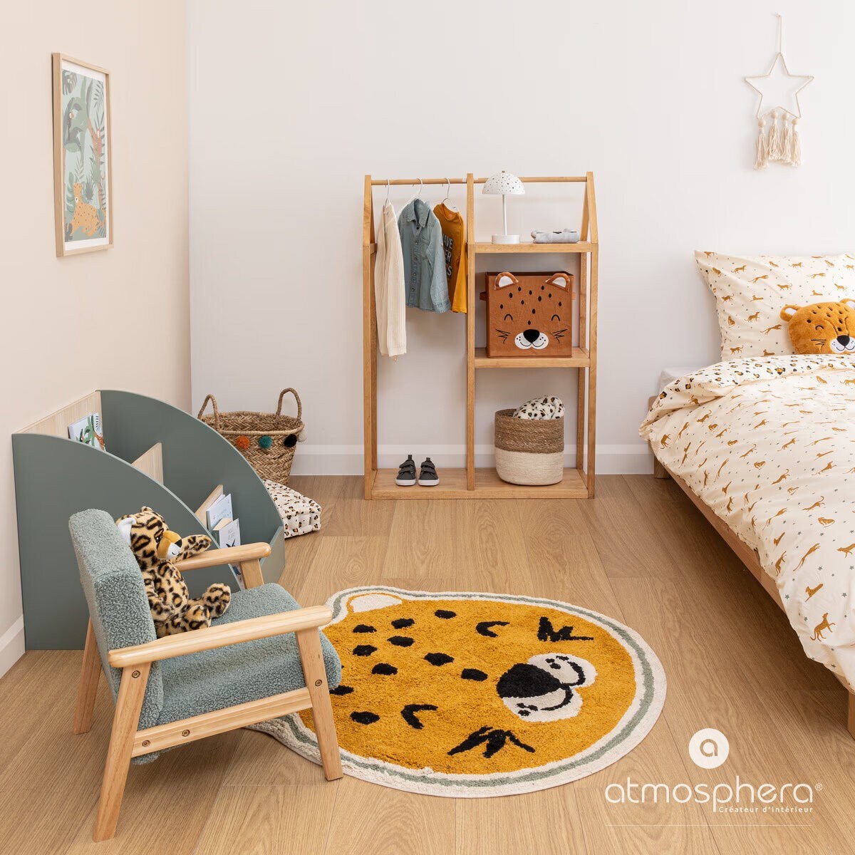 Komplet pościeli dziecięcej LEOPARDO 140x200 cm