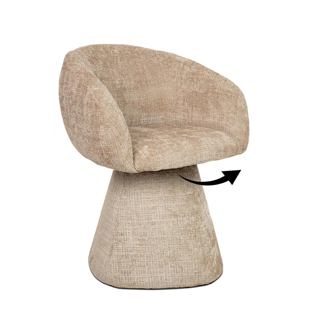 MaMaison krzesło PEDRA beżowe