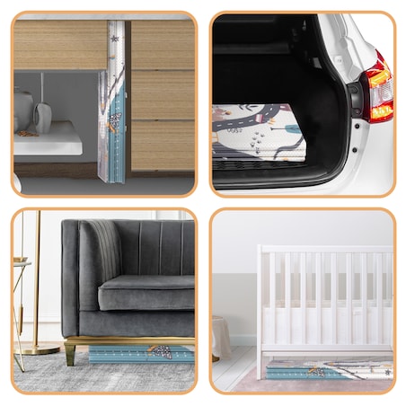 Mata piankowa edukacyjna składana dla dzieci duża 180x200 dywan Nukido