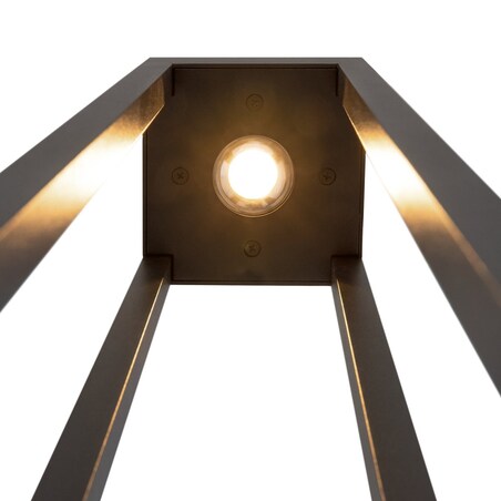 Ogrodowa lampa słupek Elbe O424FL-L10GF Maytoni LED 10W 3000K klatka IP65 grafit