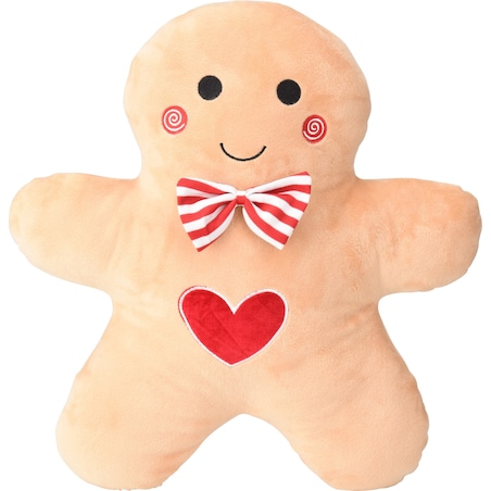 Świąteczna poduszka dekoracyjna, ludzik z piernika, 37x43 cm