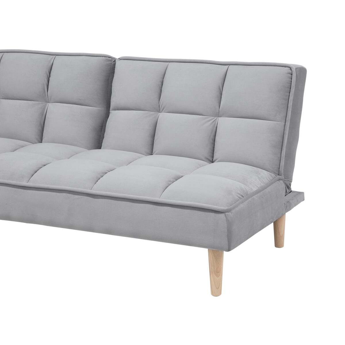 Sofa rozkładana jasnoszara SILJAN