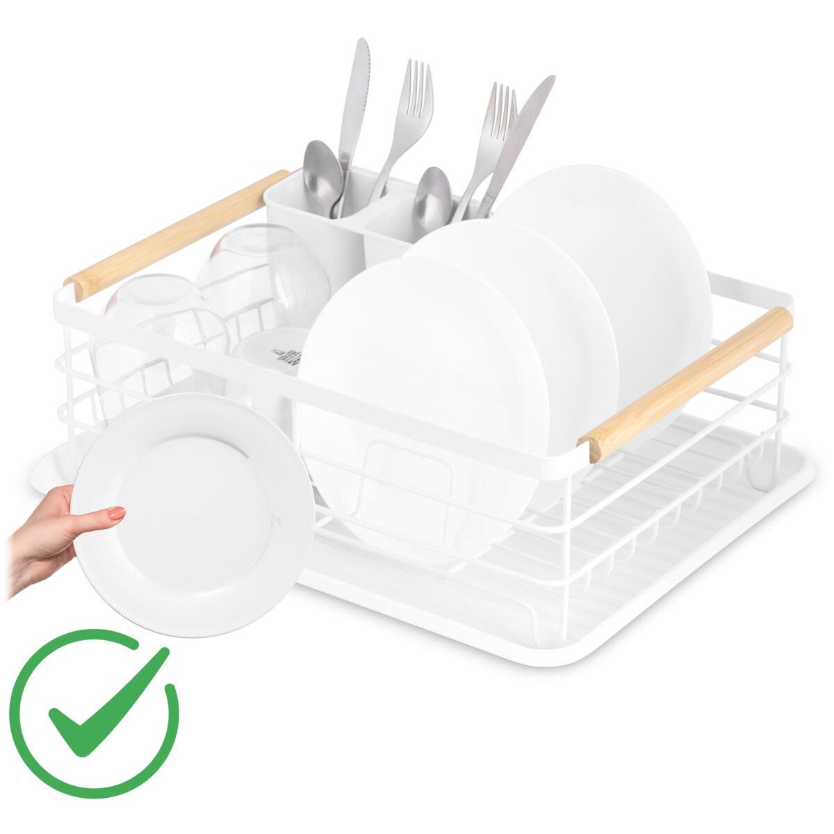 Duża suszarka do naczyń ociekacz stojąca tacka Massido