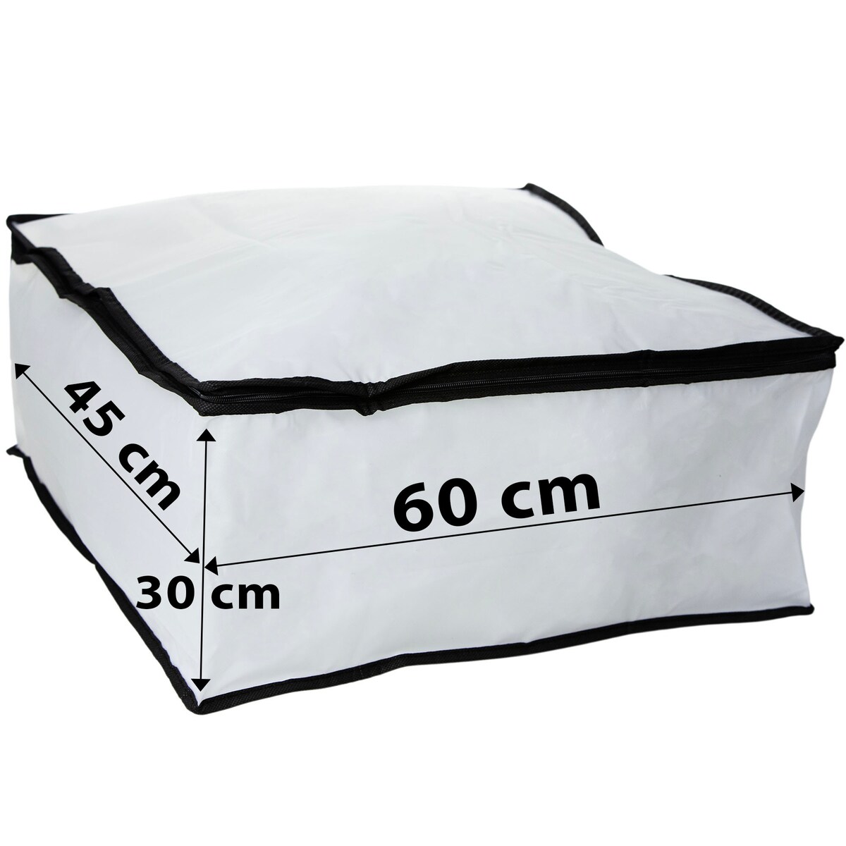 Pokrowiec Worek Do Przechowywania Ubrań Pościeli Zamykany 60X45X30 Cm