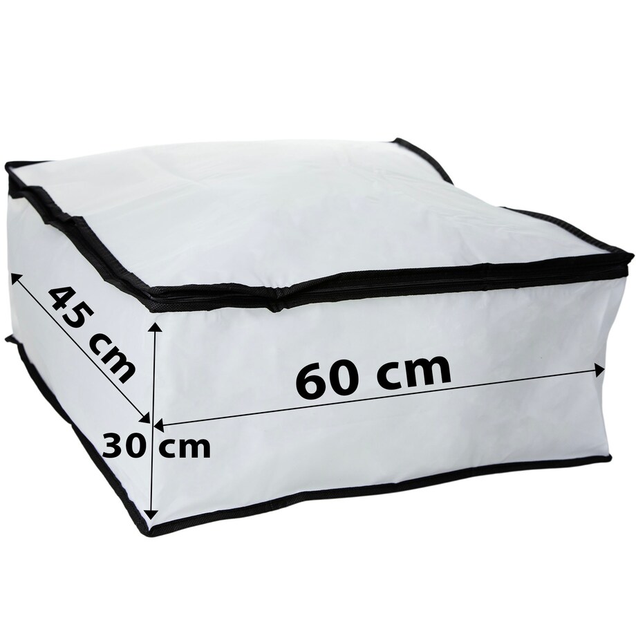 Pokrowiec Worek Do Przechowywania Ubrań Pościeli Zamykany 60X45X30 Cm