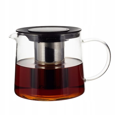 Dzbanekzaparzacz szklany do herbaty ziół na gaz 2000ml KAMILLE