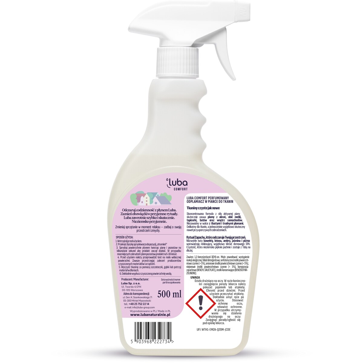 Comfort Perfumowany Odplamiacz w piance do tkanin 500ml