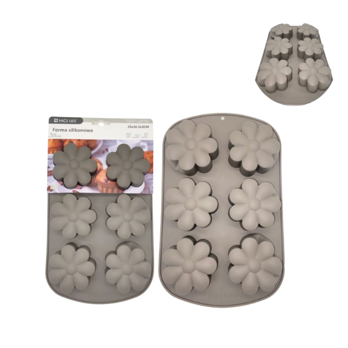 forma silikonowa 3d bakefun marigold 25x17x3 cm