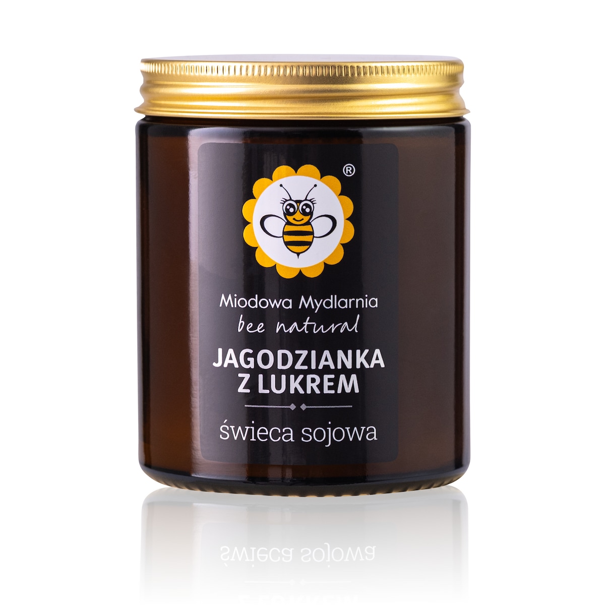 Jagodzianka z Lukrem - świeca z wosku sojowego