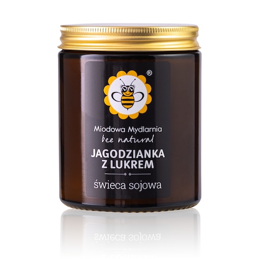 Jagodzianka z Lukrem - świeca z wosku sojowego