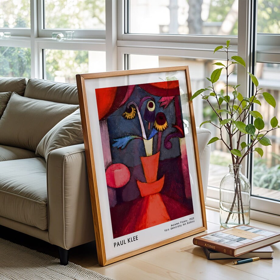 plakat paul klee autumn flower 30x40
