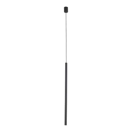 Lampa Wisząca Tk Lighting Ferro Czarna Ryflowana Metalowa Tuba Sopel Rurka 75Cm 1Xg9