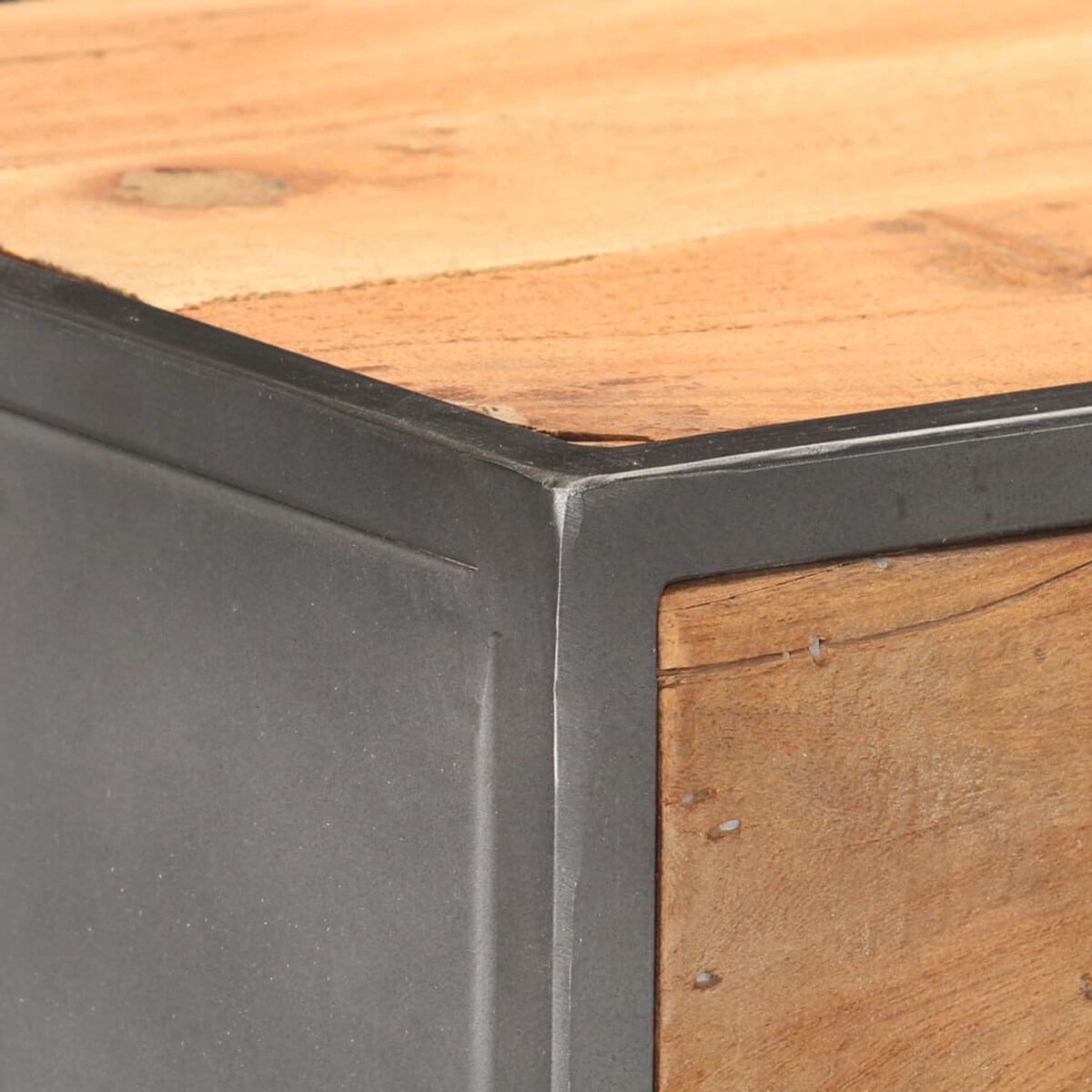 vidaXL Komoda, 45x30x100 cm, lite drewno z odzysku