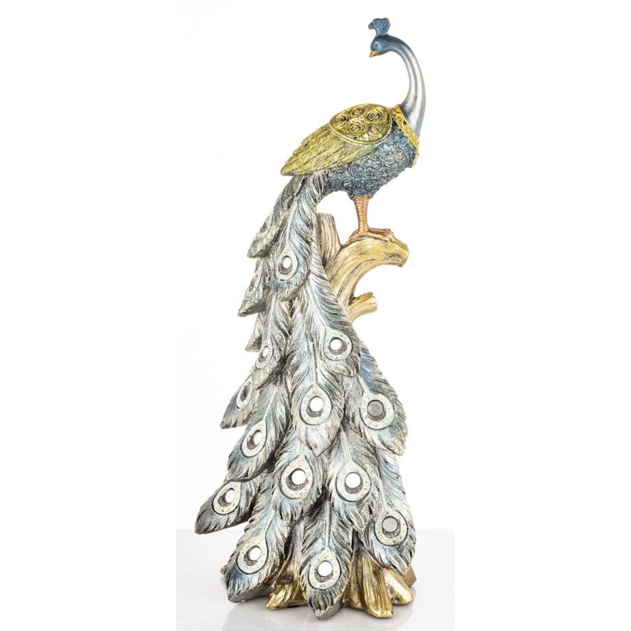 Dekoracja - Paw 32x12x10 cm PAVO-3 złoty