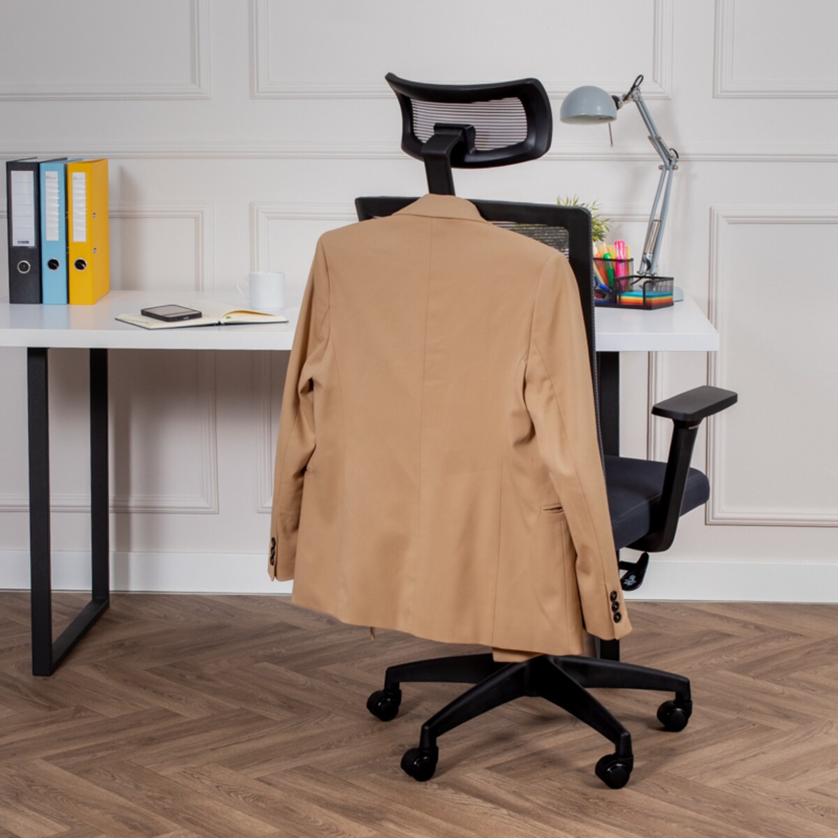 Krzesło biurowe fotel obrotowy K80 regulowany do gabinetu biurka