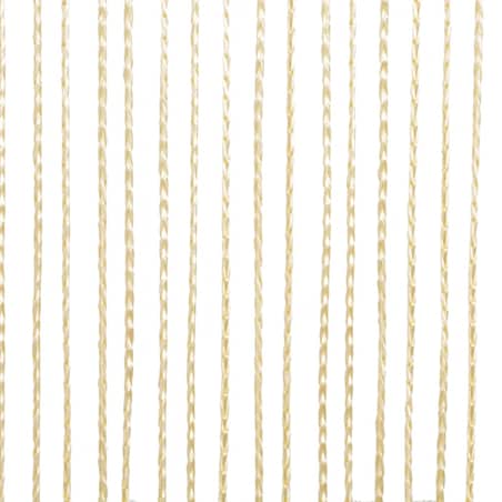 vidaXL Zasłony sznurkowe, 2 sztuki, 140 x 250 cm, kremowe